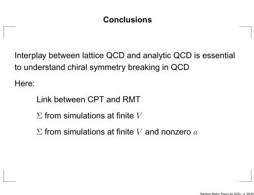 Random Matrix Theory for QCD