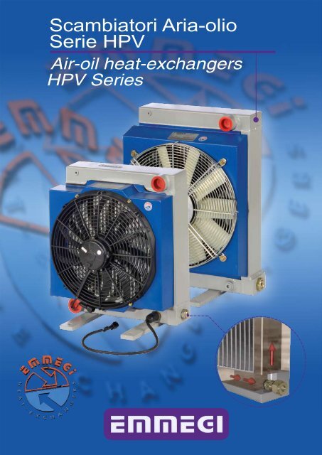 Scambiatori Aria -Olio Serie HPV - Emmegi Heat Exchangers