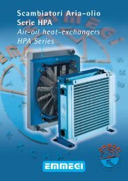 EMMEGI Scambiatori Aria-olio Serie HPA Air-oil heat-exchangers ...