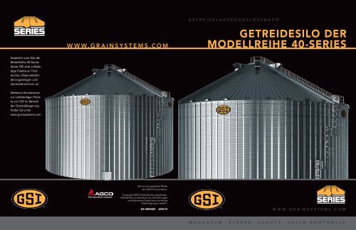 40-Series Grain Bin (German) - GRAIN SYSTEMS INC.