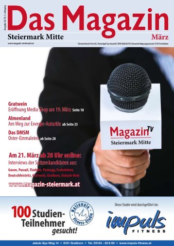 Steiermark Mitte März - DAS MAGAZIN Steiermark-Mitte