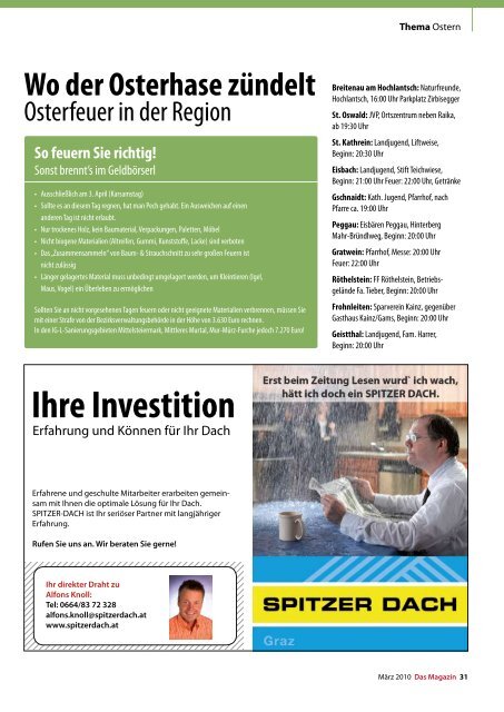 Steiermark Mitte März - DAS MAGAZIN Steiermark-Mitte