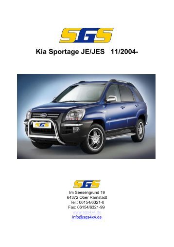 Kia Sportage JE/JES 11/2004- - SGS