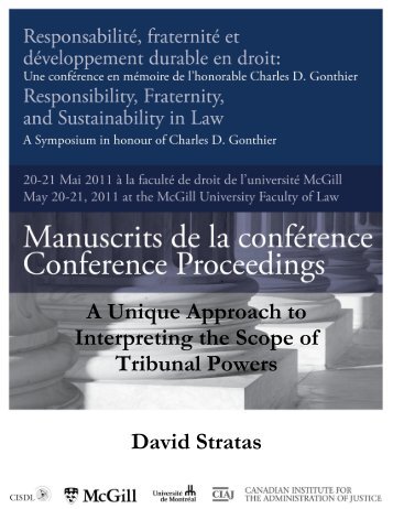 A Unique Approach to Interpreting the Scope of Tribunal ... - CISDL