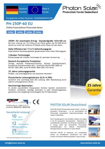 PH-250P EU - Photon-Solar.de