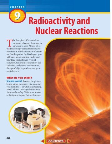 Chapter 9: Radioactivity and Nuclear Reactions