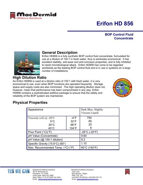 Erifon HD 856 - ER Trading AS