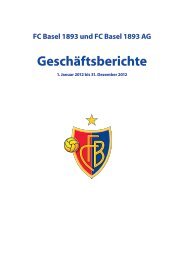 GeschÃ¤ftsbericht 2012 - FC Basel