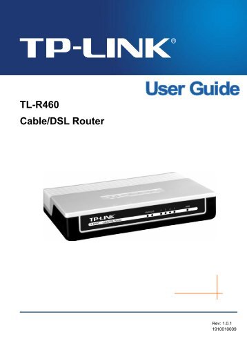 TL-R460 Cable/DSL Router