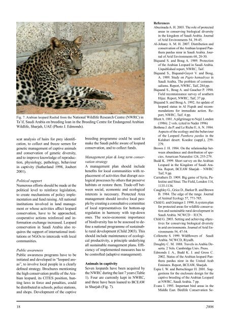 Status and Conservation of the Leopard on the ... - Nwrc.gov.sa