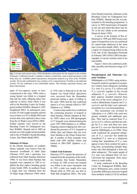 Status and Conservation of the Leopard on the ... - Nwrc.gov.sa