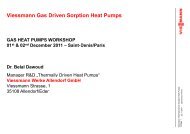 Viessmann gas driven sorption heat pumps - Marcogaz