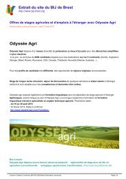 Offres de stages agricoles et d'emplois Ã  l'Ã©tranger avec OdyssÃ©e Agri