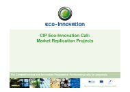 CIP Eco-Innovation Call: Market Replication Projects