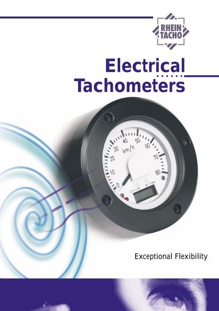Electrical Tachometers - RHEINTACHO Messtechnik GmbH