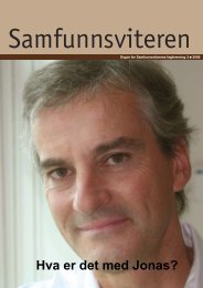 Samfunnsviteren 3/2006 - Samfunnsviterne