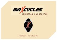 maxcycles Fahrrad Leichtbau Manufaktur GmbH