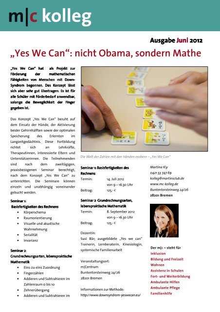 „Yes We Can“: nicht Obama, sondern Mathe