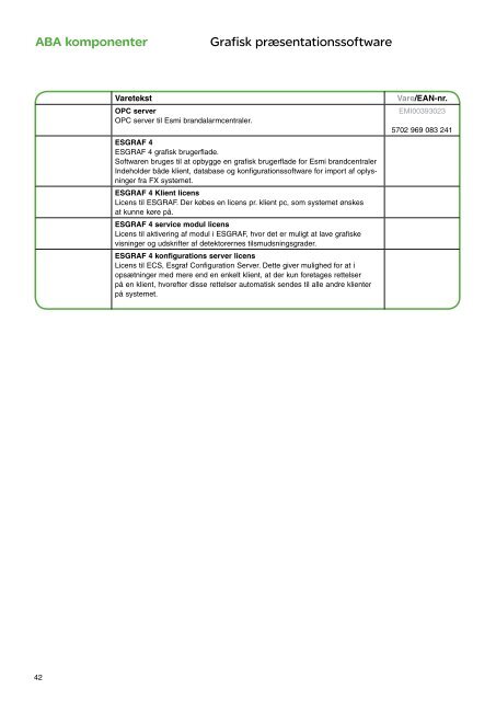 Komplet brandsikringsprogram - Schneider Electric