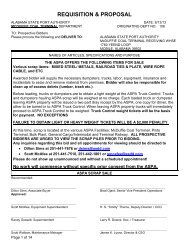 Bid Requisition (pdf) - Alabama State Port Authority