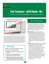 Fast EvaGreen qPCR Master Mix - Brunschwig-ch.com