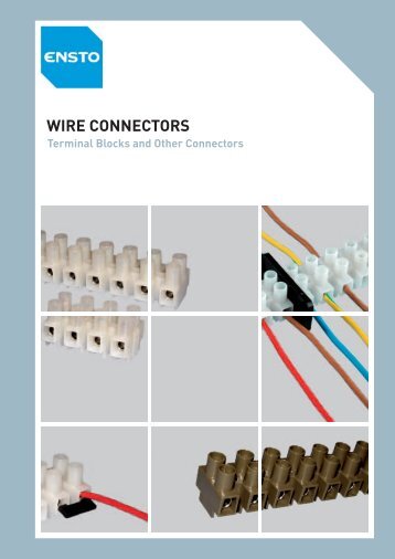 WIRE CONNECTORS - Terminal Blocks and Other Connectors - Elram