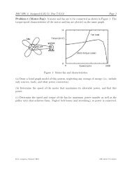 DSC HW 3: Assigned 6/25/11, Due 7/2/12 Page 1 Problem 1 (Motor ...