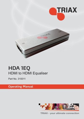 HDA 1EQ - Triax