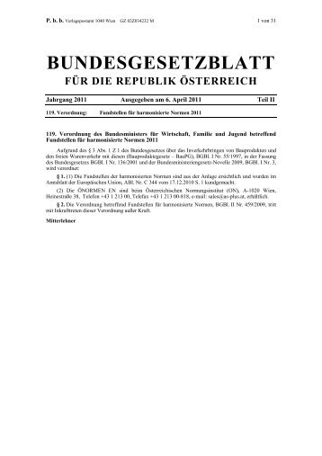 bundesgesetzblatt für die republik österreich
