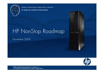 HP NonStop Roadmap