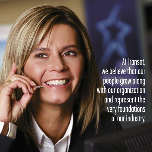 Transat Corporate Responsibility Report, 2008 - For Sustainable ...