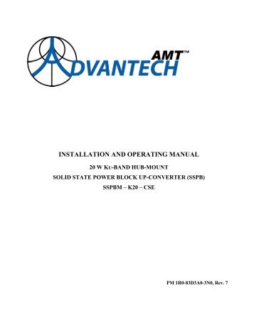 INSTALLATION AND OPERATING MANUAL - ARI Magenta