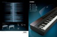 Brochure Yamaha Portable piano P 155 - Clavis Piano's