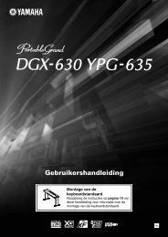 DGX-630 YPG-635 Owner's Manual - Clavis Piano's