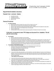 Magnetti Marelli Throttle Bodies Instructions - Horsepower Inc.