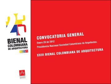 CONVOCATORIA GENERAL - Sociedad Colombiana de Arquitectos