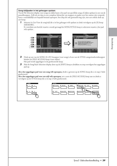 Nederlandstalige Handleiding Tyros 3 - Clavis Piano's