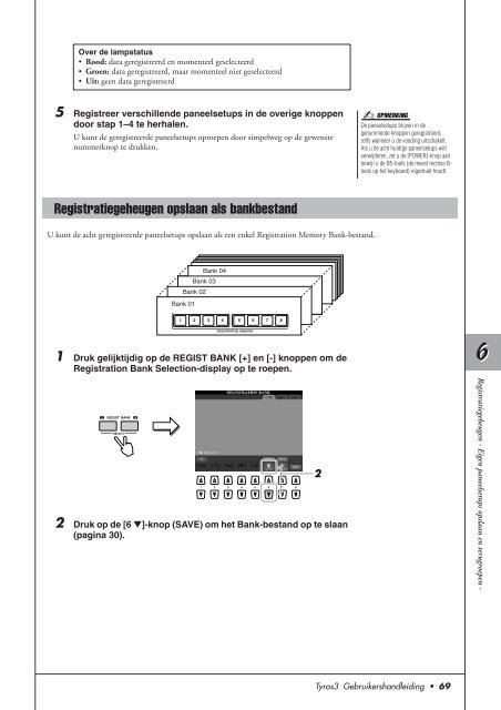 Nederlandstalige Handleiding Tyros 3 - Clavis Piano's