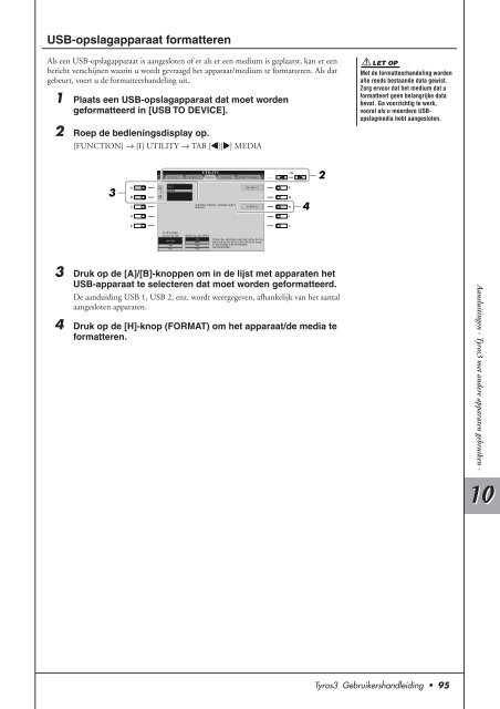 Nederlandstalige Handleiding Tyros 3 - Clavis Piano's