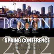 SPRING CONFERENCE - Pension Real Estate Association