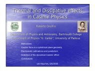 Thermal and Dissipative effects in Casimir Physics