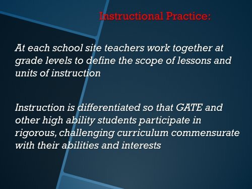 GATE Program Introduction - Chula Vista Elementary School District