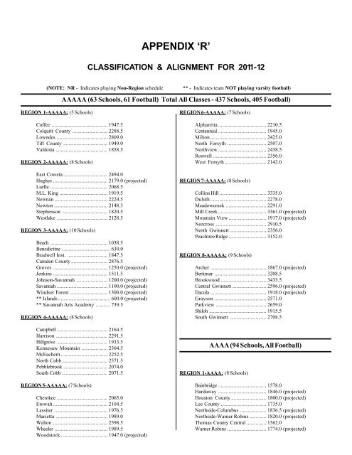 GEORGIA HIGH SCHOOL ASSOCIATION - DeKalb County Schools