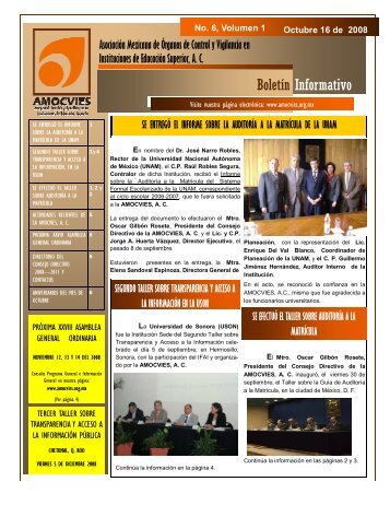 Boletin Informativo 6, volumen 1.pdf - Amocvies