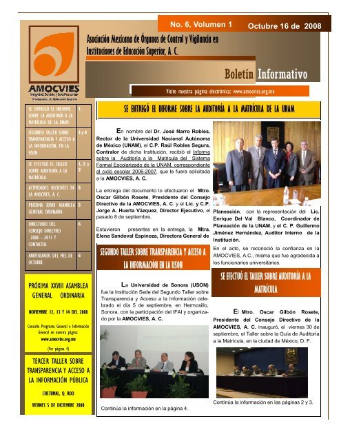 Boletin Informativo 6, volumen 1.pdf - Amocvies