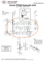 Crown PTH50 Hydraulic Unit - Generic Parts Service Inc.