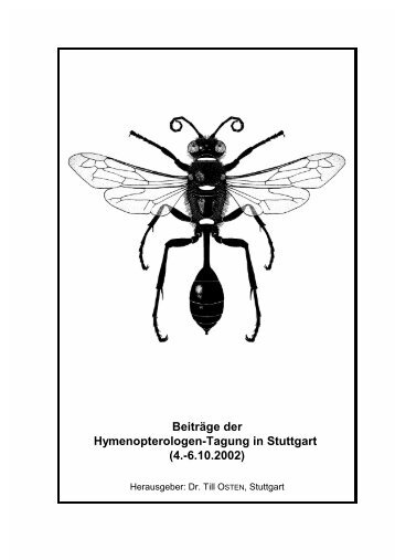 BeitrÃ¤ge der Hymenopterologen-Tagung in Stuttgart (4 ... - DGaaE