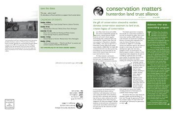 paged spring 08 newsletter.pmd - Hunterdon Land Trust