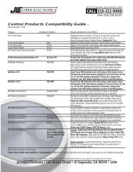 JLC Compatibility Guide 11.0 - Midisoft