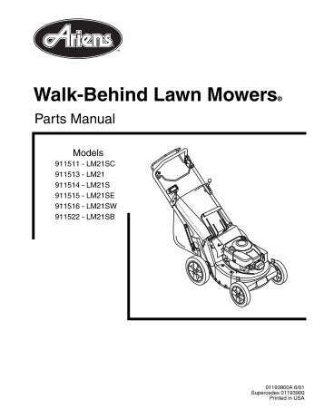 Walk Behind Lawn Mower - Ariens